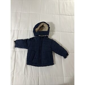 London Fog Kids Winter Jacket Coat - Navy Blue - Size 18M